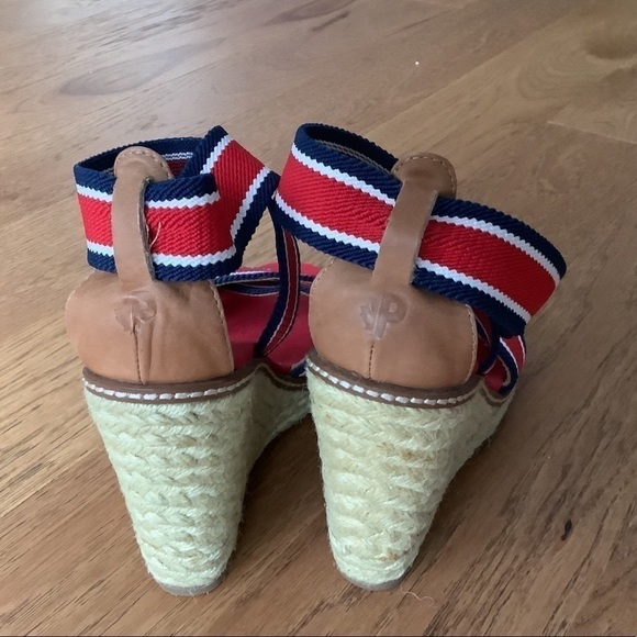 PAJAR RED WEDGES ESPADRILLES SANDALS NWOT - Picture 4 of 7